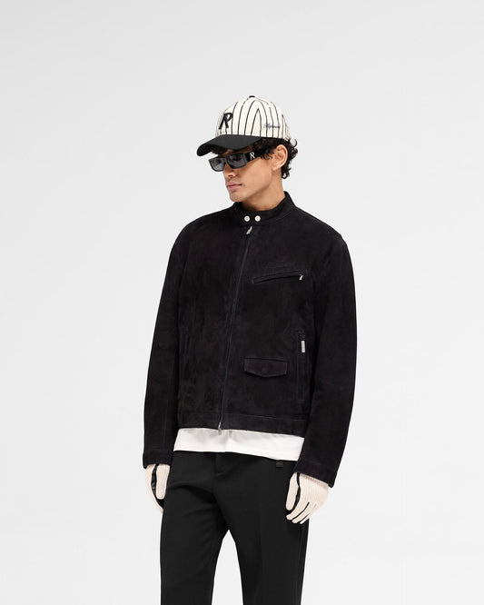 Overdrive Suede Jacket - Jet Black