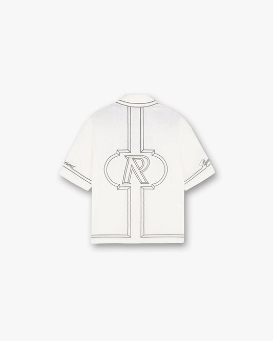 Border Shirt - Whisper White