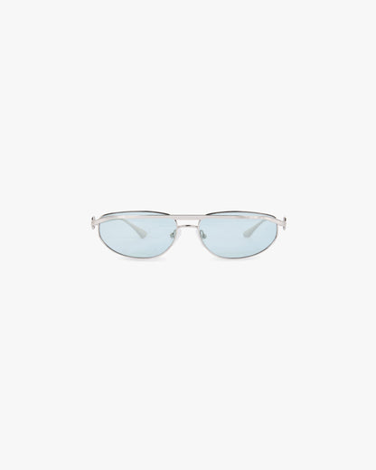 Slim Aviator Sunglasses - Silver Matcha