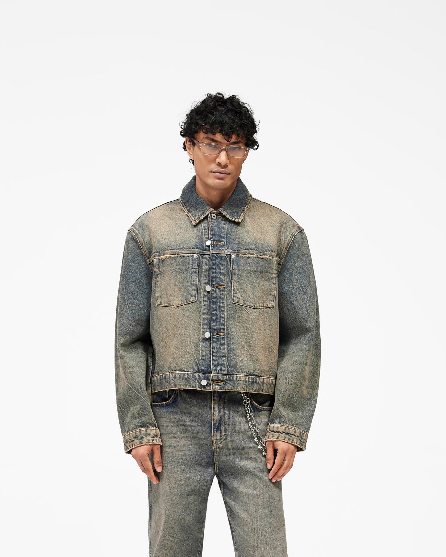 Denim Trucker - Blue Cream