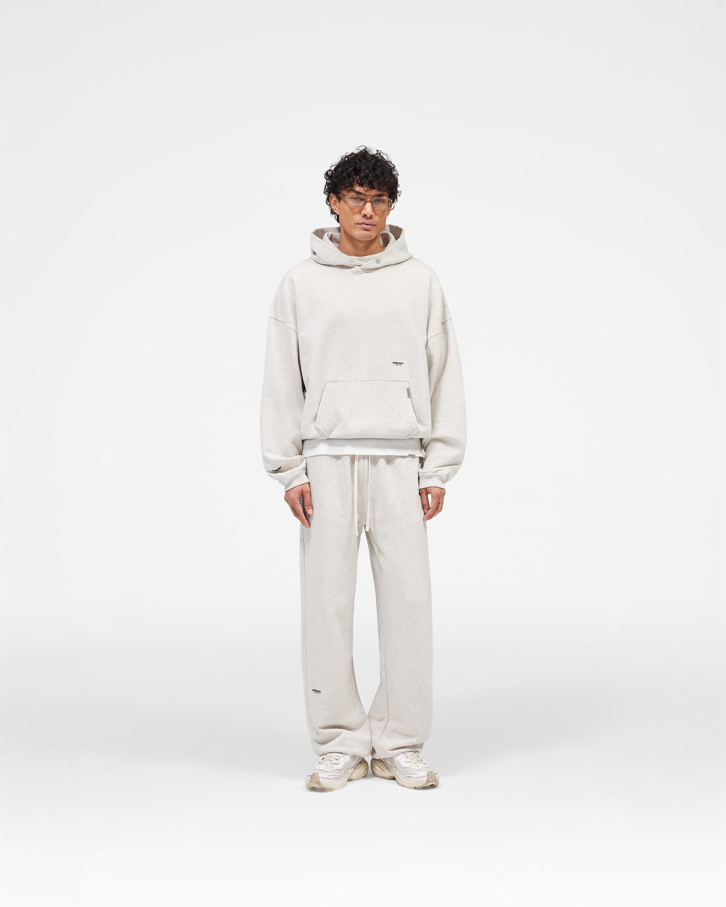 Micro Owners Club Hoodie - Cream Marl