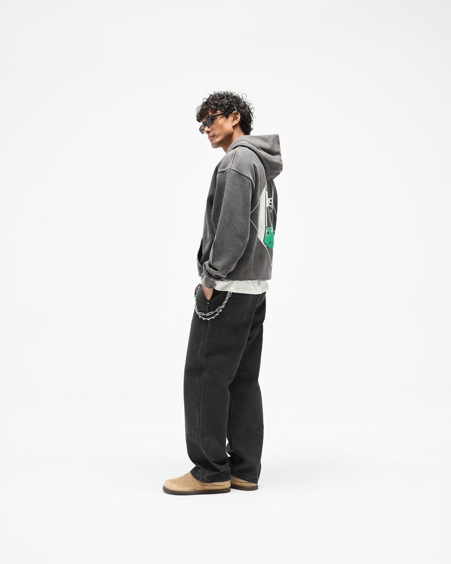 Represent x The Viper Room Dice Hoodie - Vintage Grey