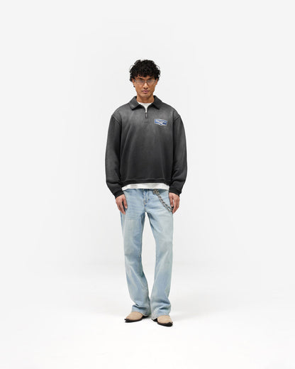 Nothing Faster Quarter Zip Sweatshirt - Stained Black