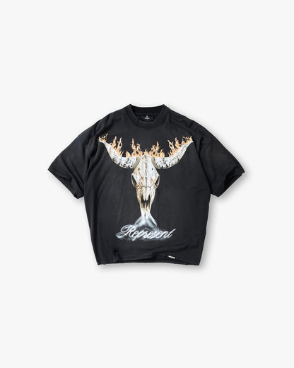 British Cowboys T-Shirt - Stained Black