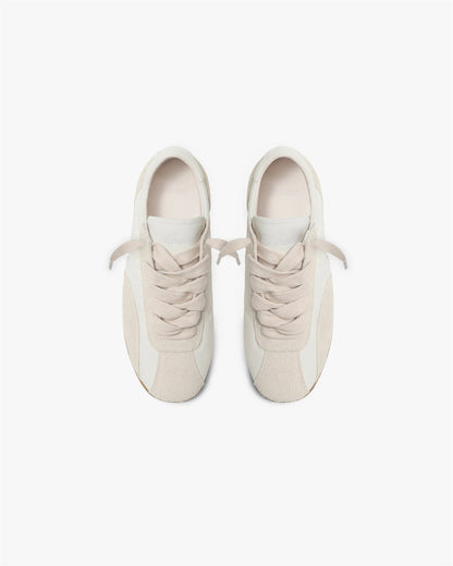 Low-Pro Leather Suede - Flat White Grey