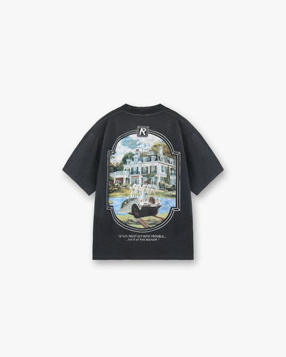 Revere Manor T-Shirt - Stained Black