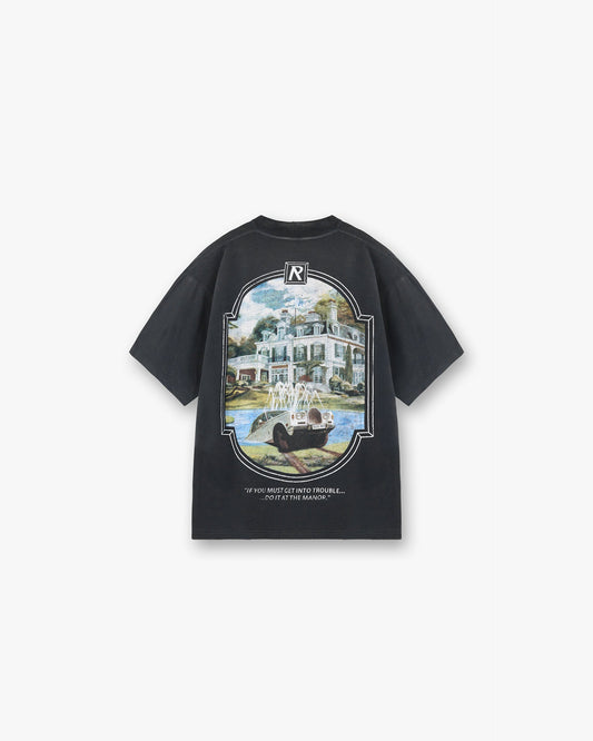 Revere Manor T-Shirt - Stained Black