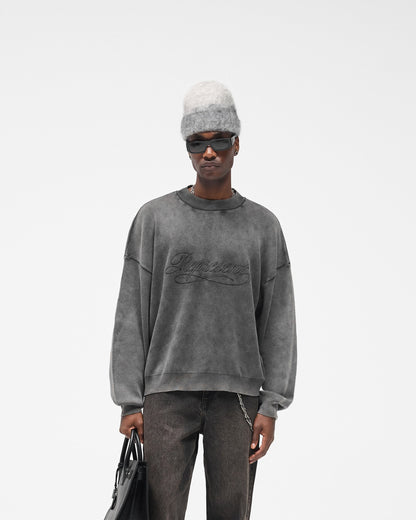 Stamped Sweater - Vintage Grey