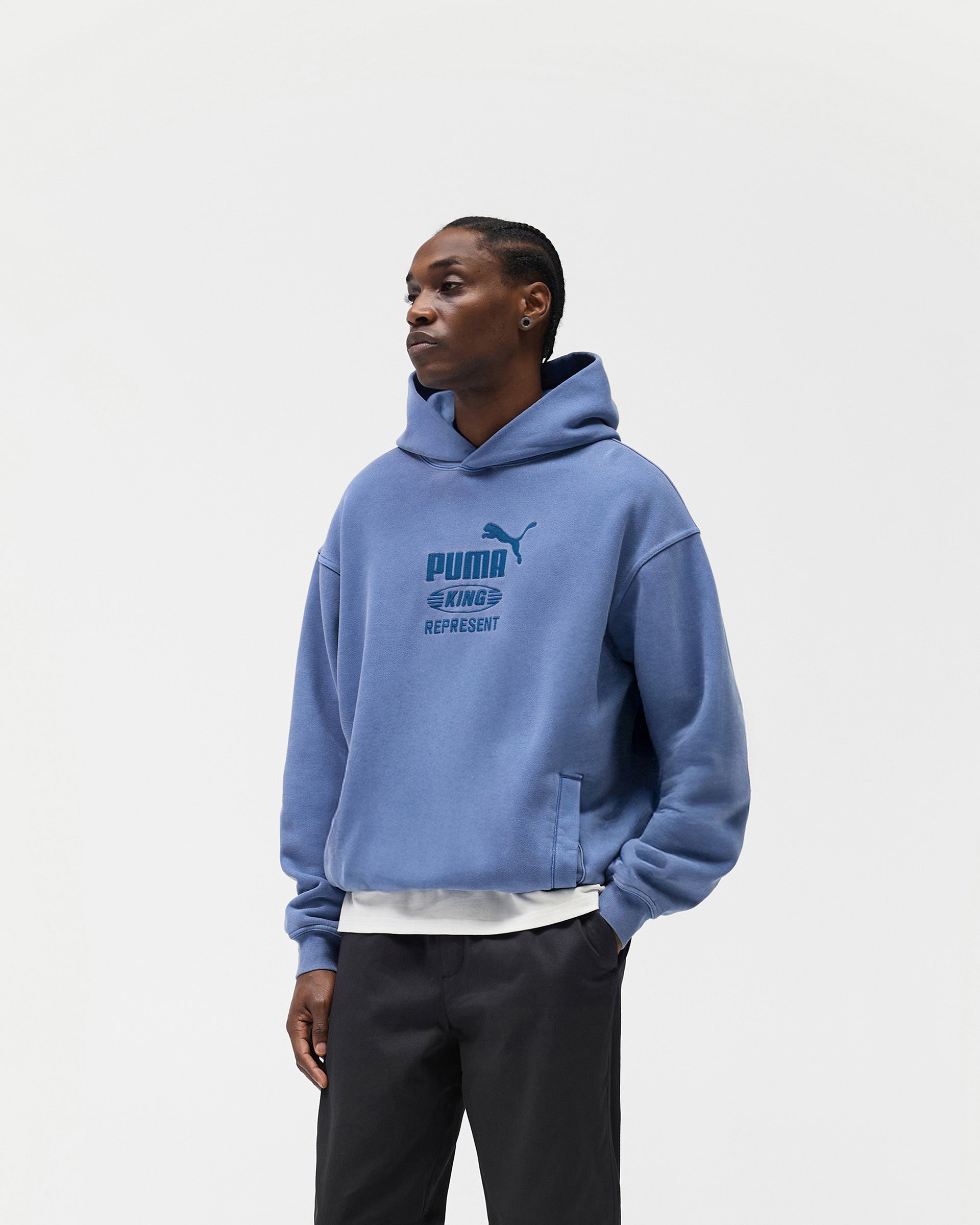 Represent X Puma Graphic Hoodie - Blue Dusk