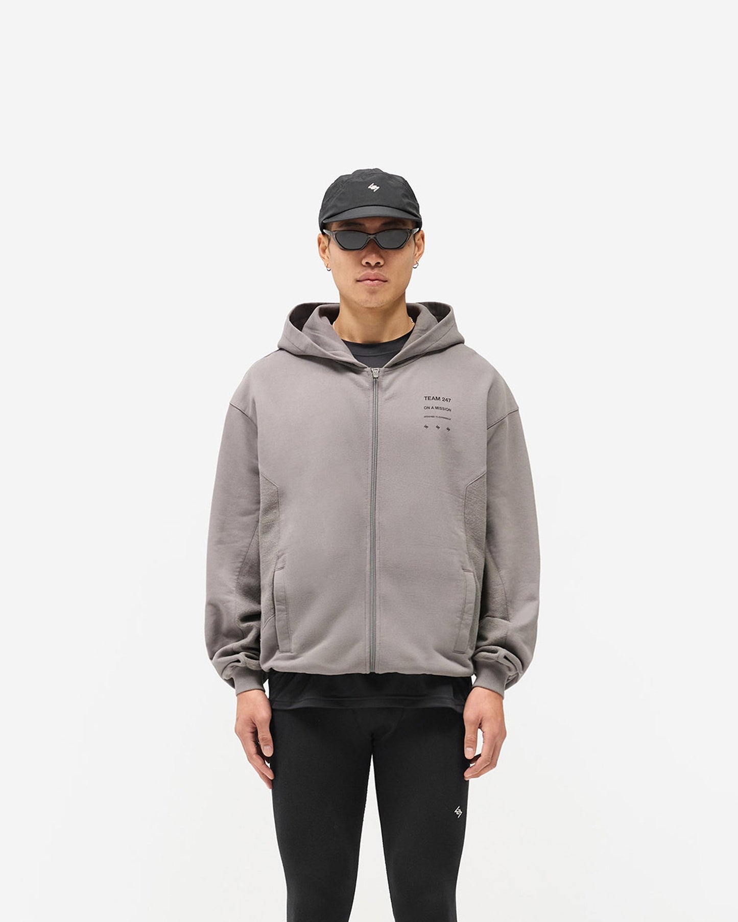 247 Uprising Zip Hoodie - Steel