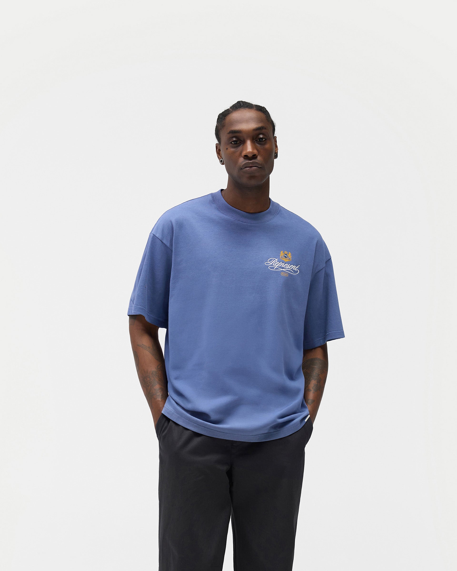 Represent X Puma Graphic T-Shirt - Blue Dusk