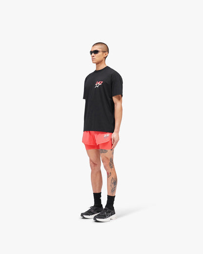 Team 247 Star Oversized T-Shirt - Jet Black