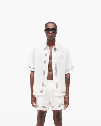 Border Shirt - Whisper White