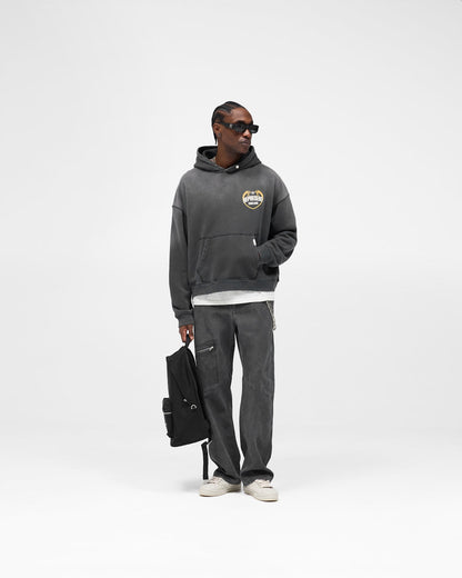 Represent Angel Border Hoodie - Stained Black