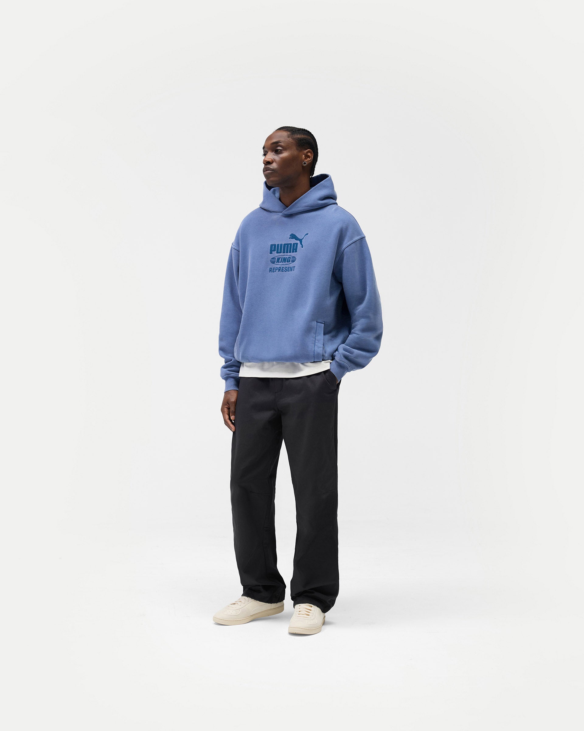 Represent X Puma Graphic Hoodie - Blue Dusk