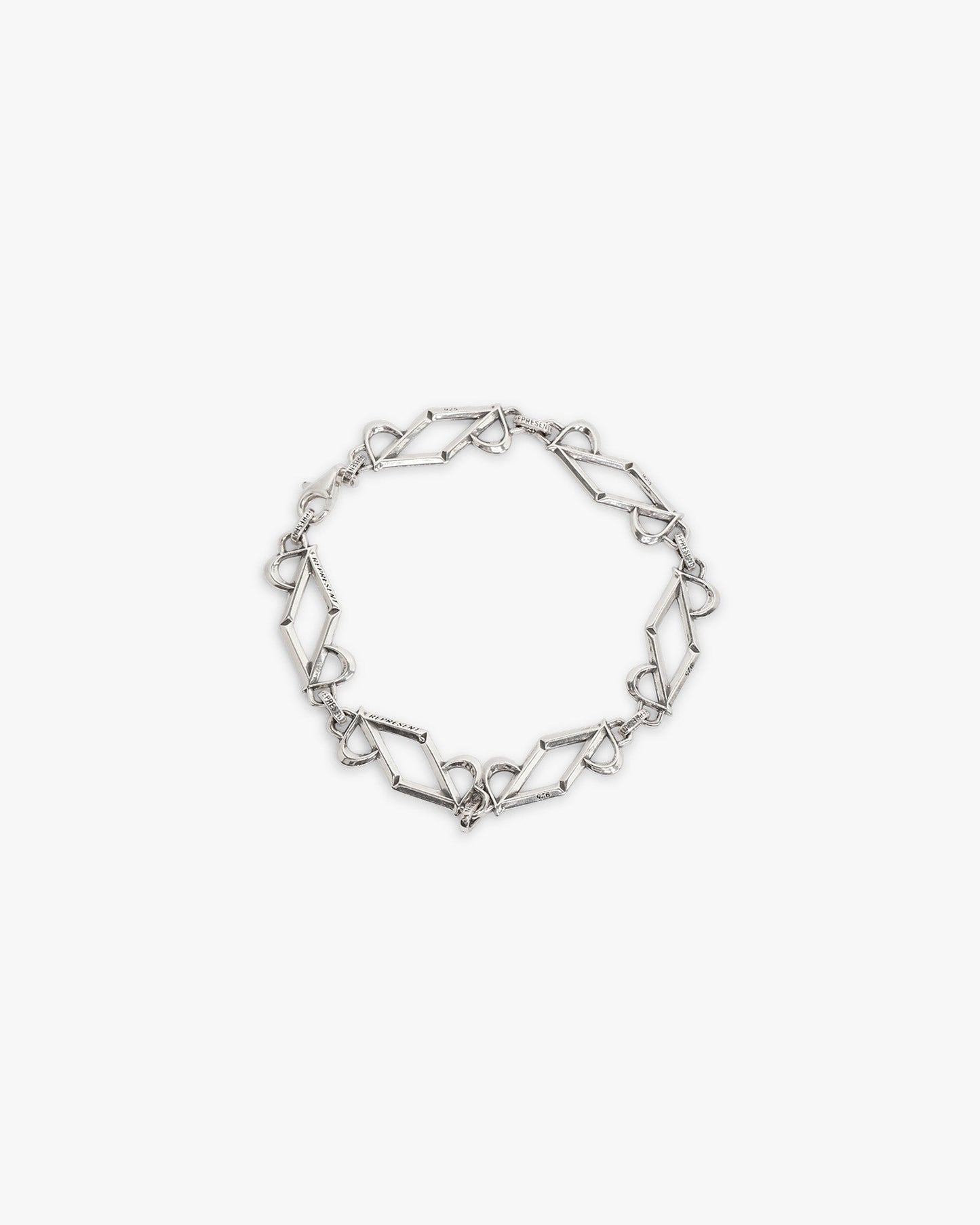 Initial Chain Bracelet - Silver