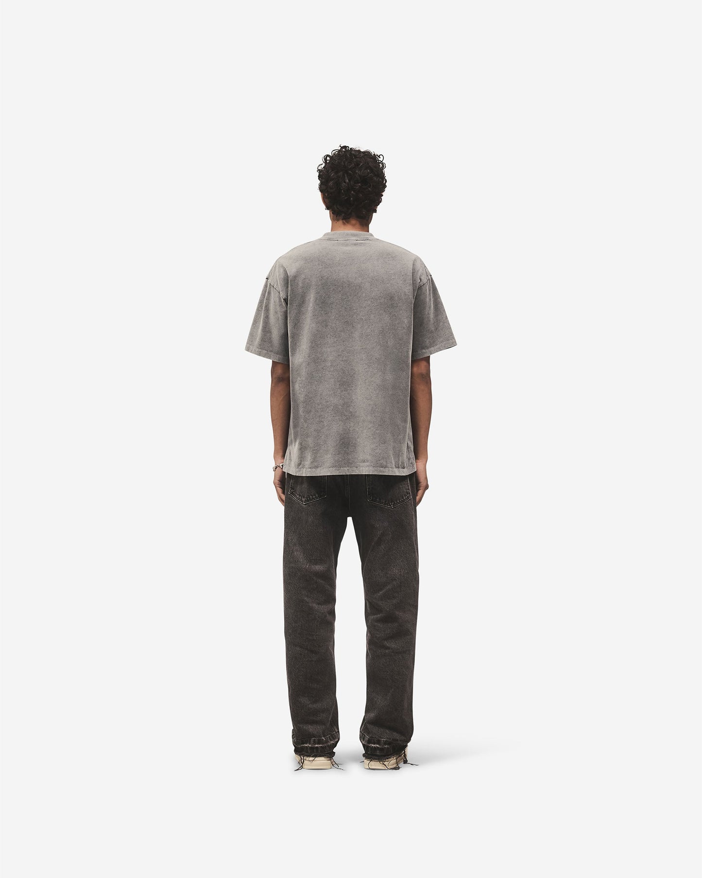 Script Logo T-Shirt - Vintage Grey