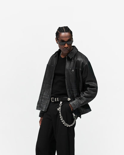 Rodeo Leather Jacket - Jet Black