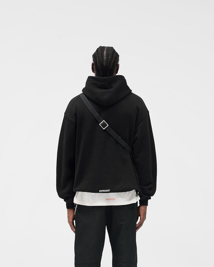 Initial Star Hoodie - Jet Black