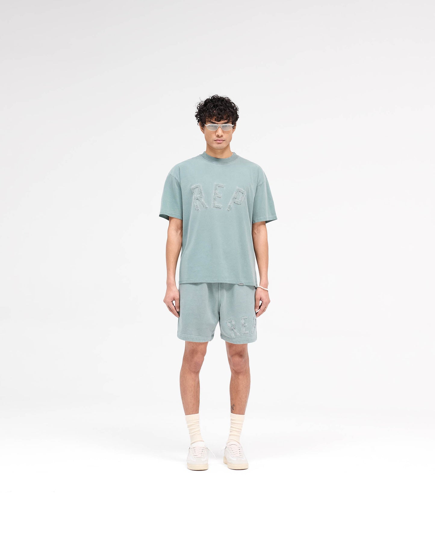 Rep Applique Shorts - Forest Green