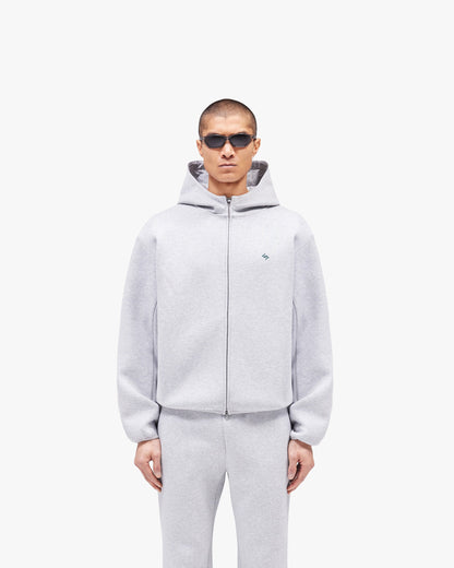 247 Form Zip Hoodie - Grey Marl