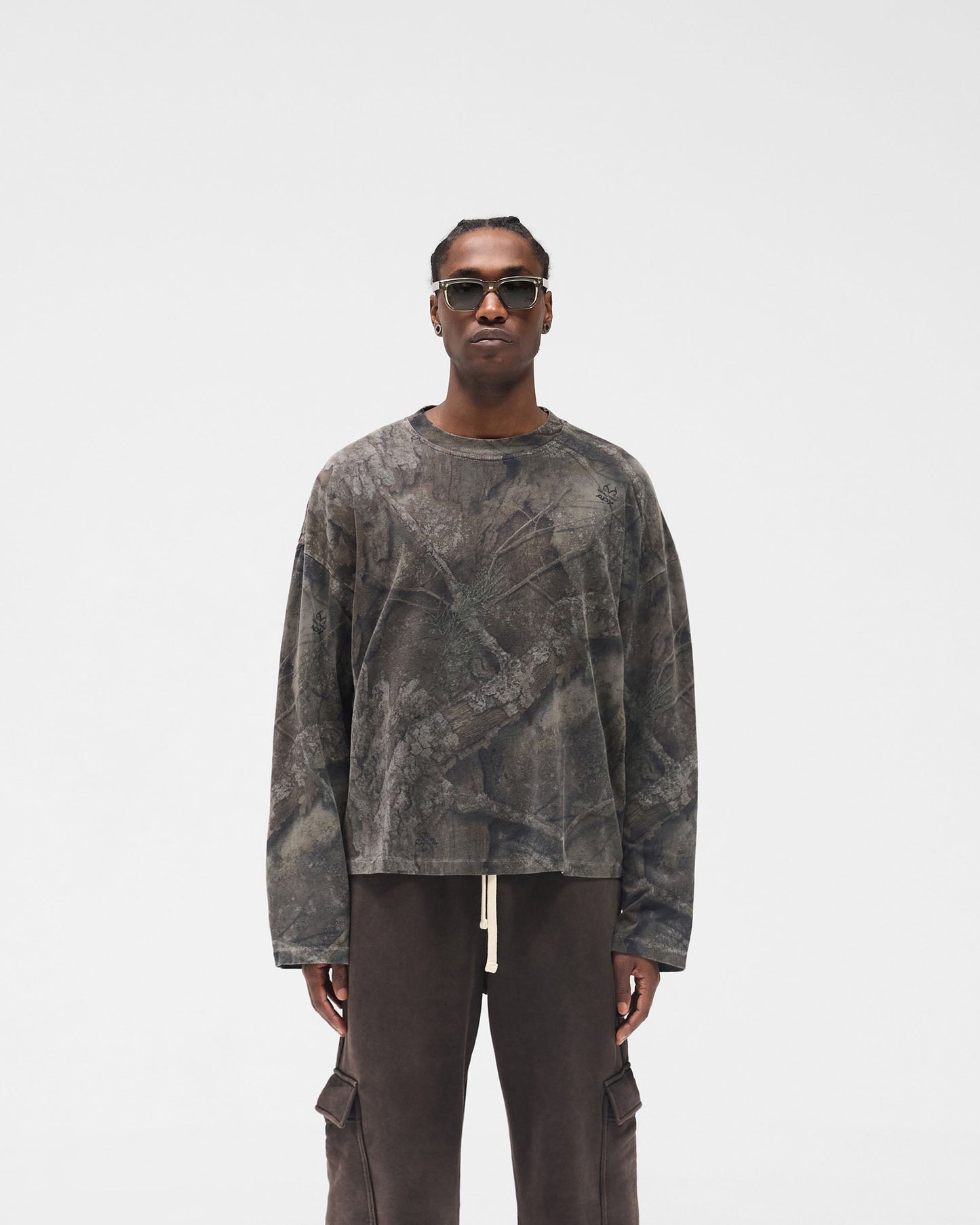Initial Overdye Realtree® Long Sleeve T-Shirt - Overdyed Black