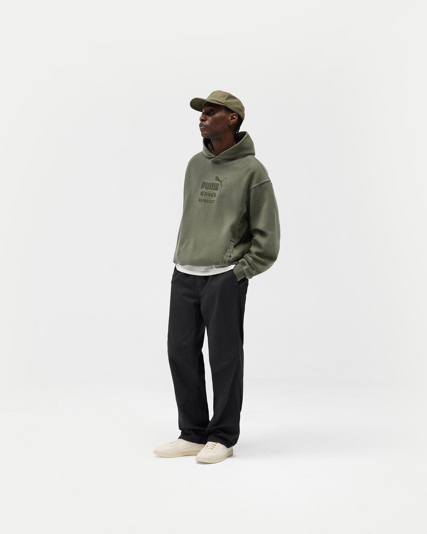 Represent X Puma Graphic Hoodie - Night Pine